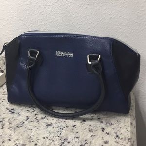 Kenneth Cole Reaction blue & black handbag.
